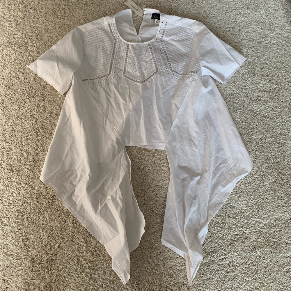 francescas white tie blouse
